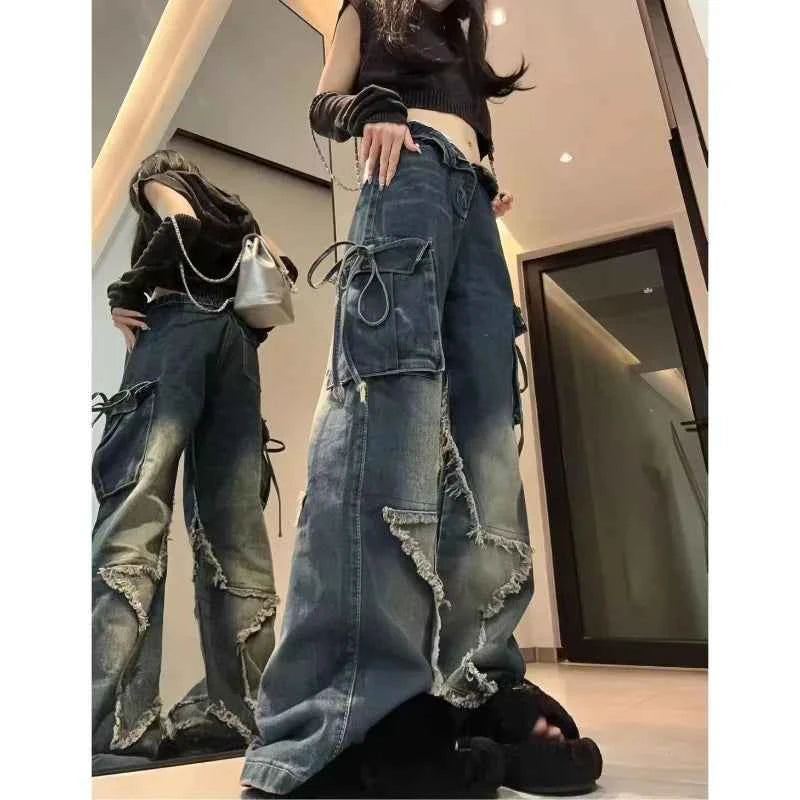 Vintage Wide Leg Jeans for Women