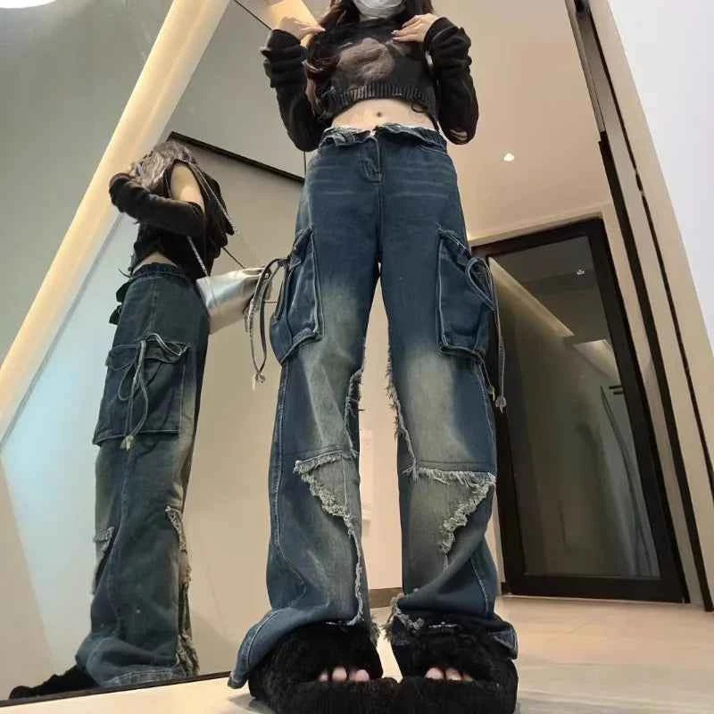 Vintage Wide Leg Jeans for Women
